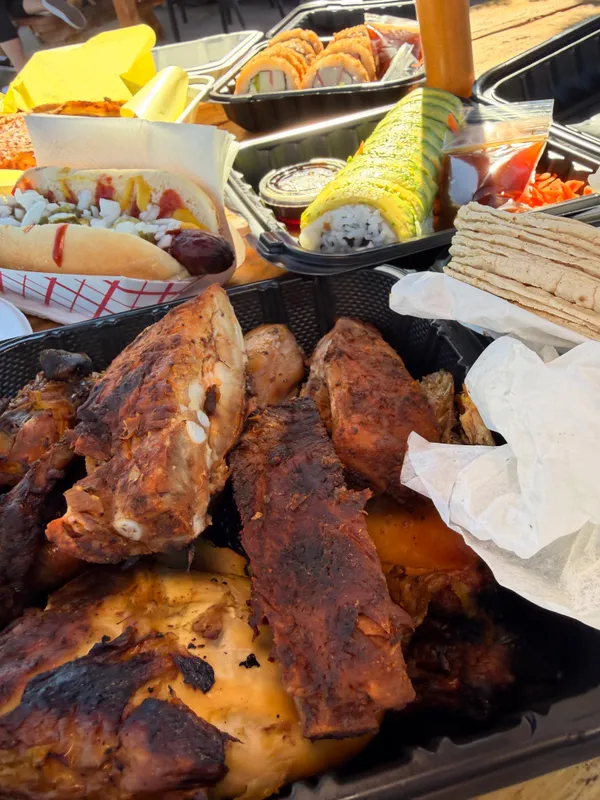 Ribs and chicken